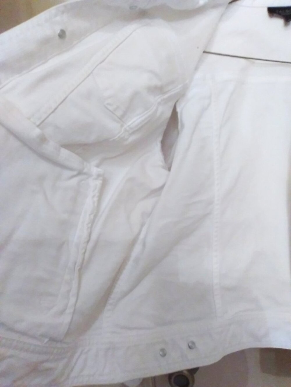 Talbots Plus Petite White Jean Jacket - Picture 12 of 13
